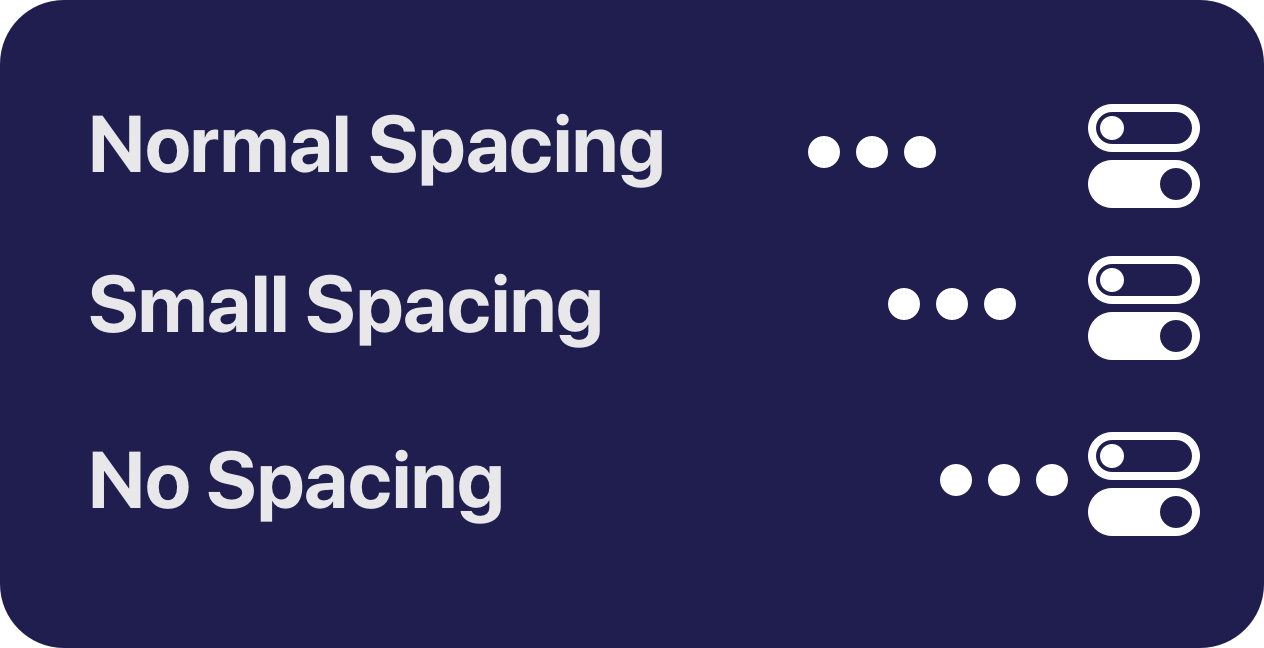 Spacing 間距